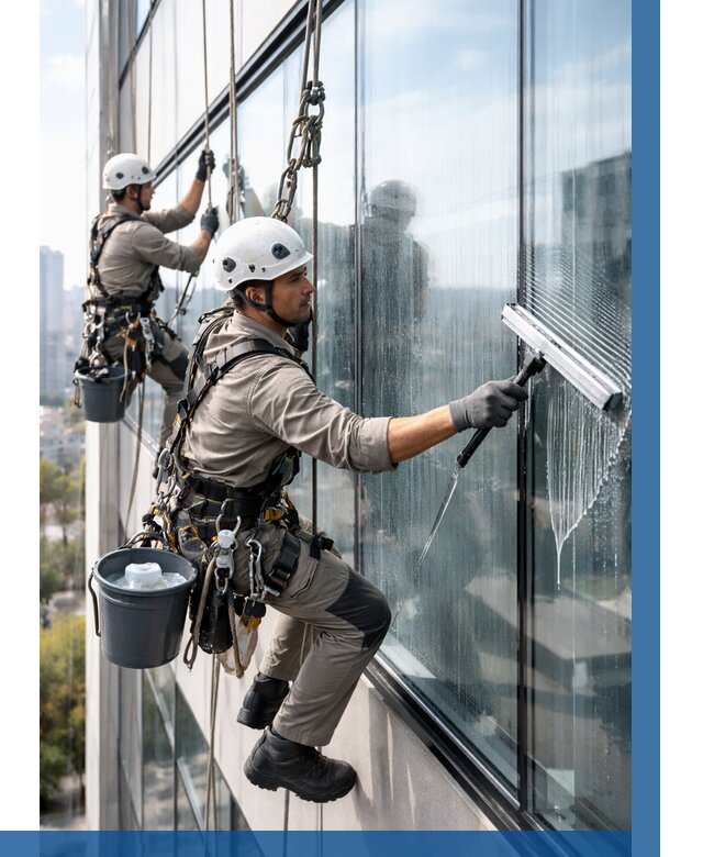 Мойка окон альпинистами в Владивостоке от 4575 р. | ВЫСОТНИК-Влд