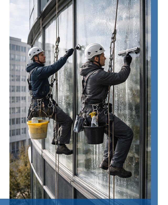 Мойка панорамных окон в Владивостоке от 356 р. заказать у ВЫСОТНИК-Влд