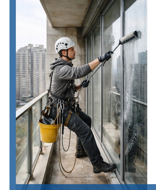 Профессиональная мойка балконного остекления в Владивостоке