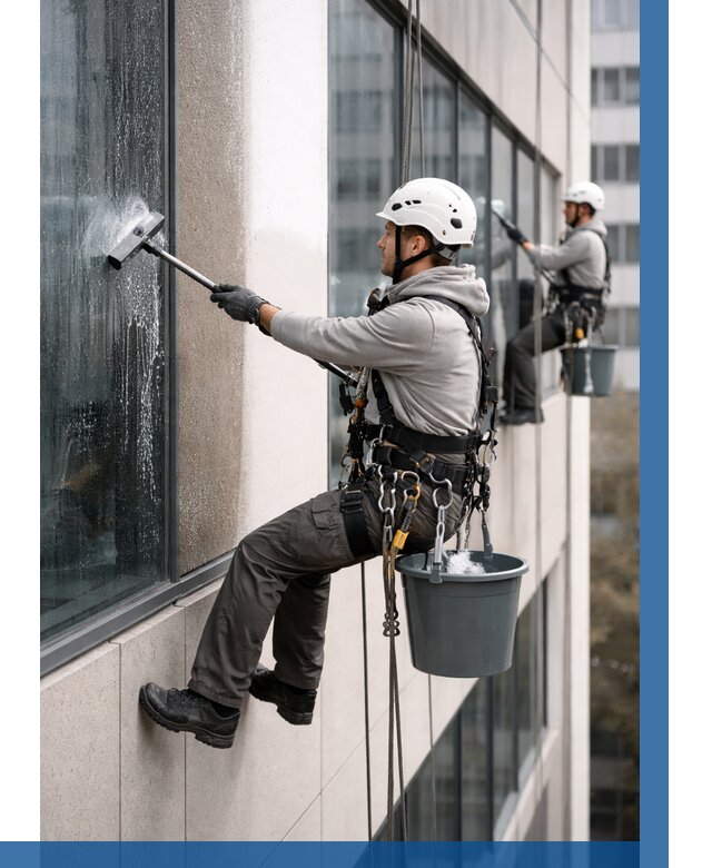 Мойка фасадов зданий в Владивостоке под ключ от 356 р. | ВЫСОТНИК-Влд