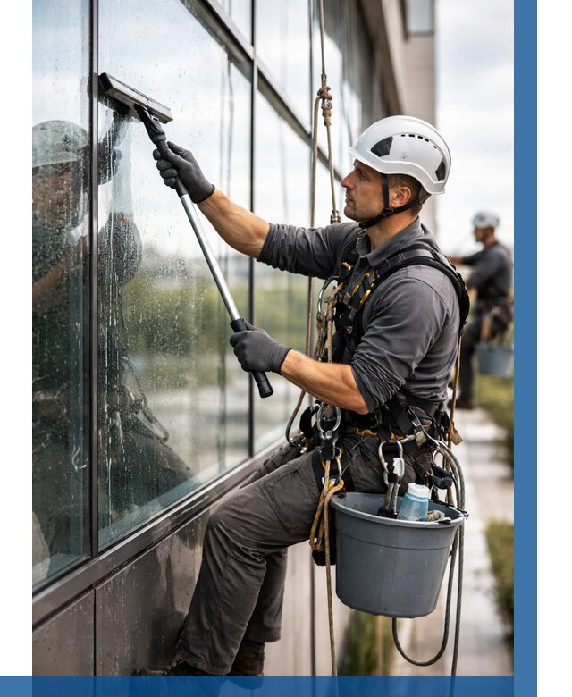 Мойка стеклянных фасадов в Владивостоке от 203 р. | ВЫСОТНИК-Влд