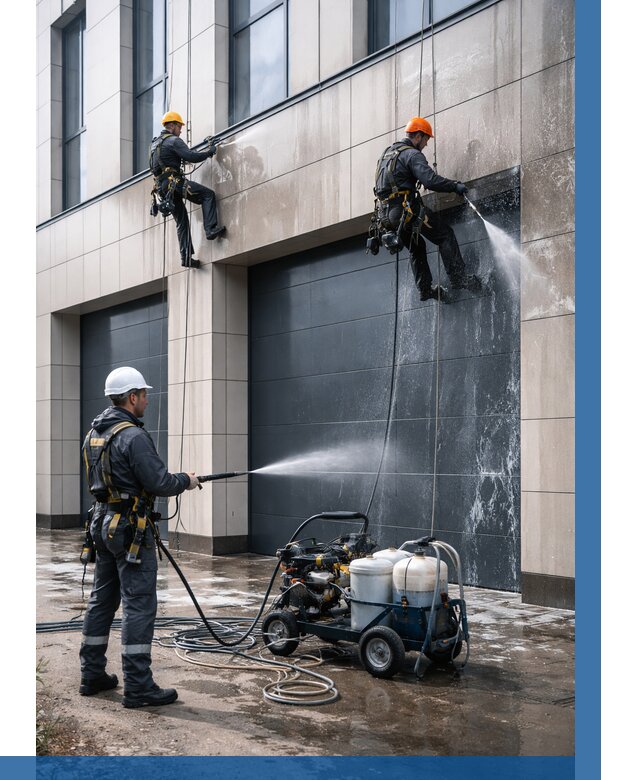 Послестроительная мойка фасада в Владивостоке от 305 р. | ВЫСОТНИК-Влд