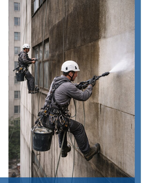 Очистка фасада от копоти в Владивостоке от 254 р. | ВЫСОТНИК-Влд