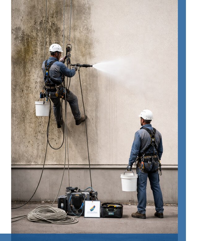 Очистка фасада от плесени в Владивостоке от 305 р. | ВЫСОТНИК-Влд