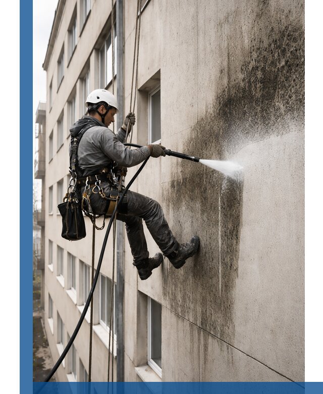 Профессиональная очистка фасадов от плесени в Владивостоке