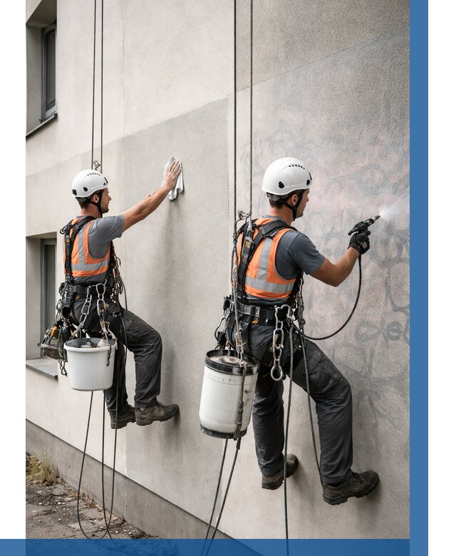 Антиграффити покрытие фасада в Владивостоке от 610 р. | ВЫСОТНИК-Влд