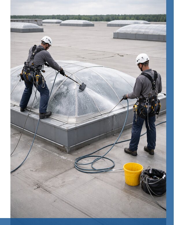 Мойка зенитных фонарей в Владивостоке, заказать от 4575 р. | ВЫСОТНИК-Влд