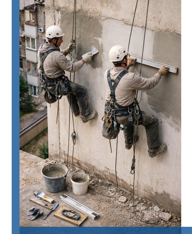 Комплексный ремонт штукатурного фасада с гарантией в Владивостоке