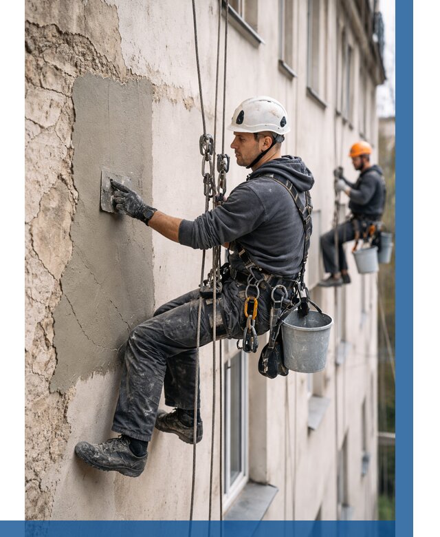 Восстановление штукатурки фасада в Владивостоке от 1220 р. | ВЫСОТНИК-Влд