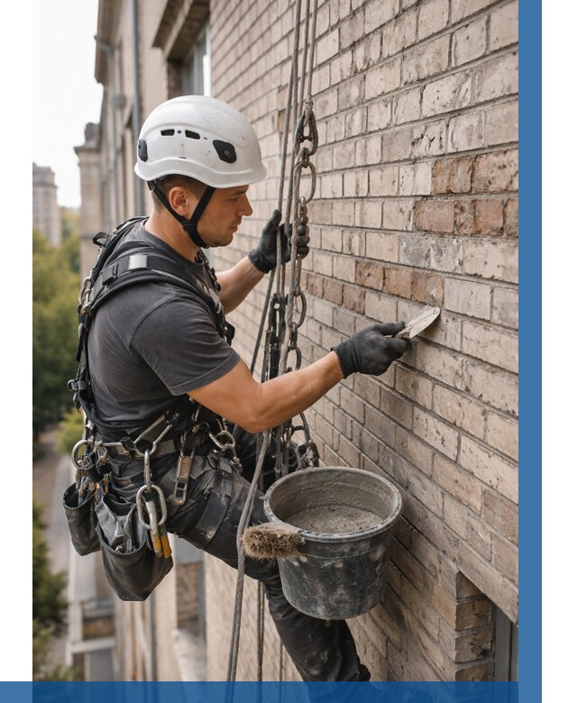 Ремонт кирпичной кладки фасада в Владивостоке от 1830 р. | ВЫСОТНИК-Влд