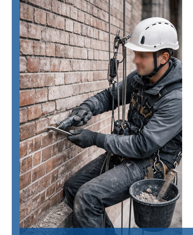 Расшивка кирпичных швов фасадов и стен, ремонт в Владивостоке