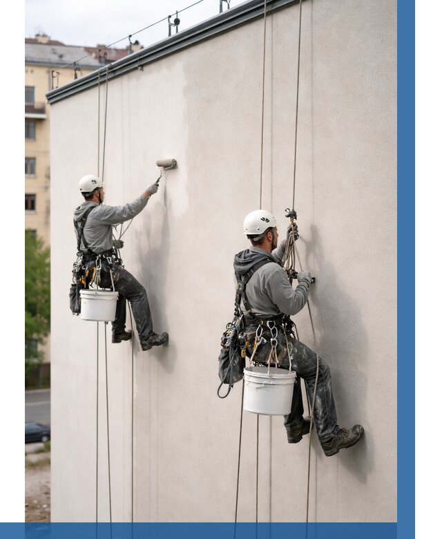 Покраска оштукатуренного фасада в Владивостоке от 325 р. | ВЫСОТНИК-Влд