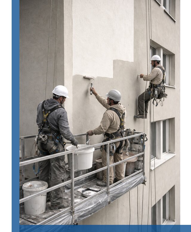 Покраска оштукатуренного фасада в Владивостоке под ключ с гарантией