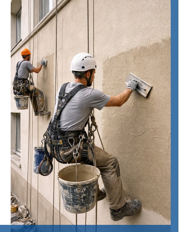 Декоративная штукатурка фасада в Владивостоке от 1220 р. | ВЫСОТНИК-Влд