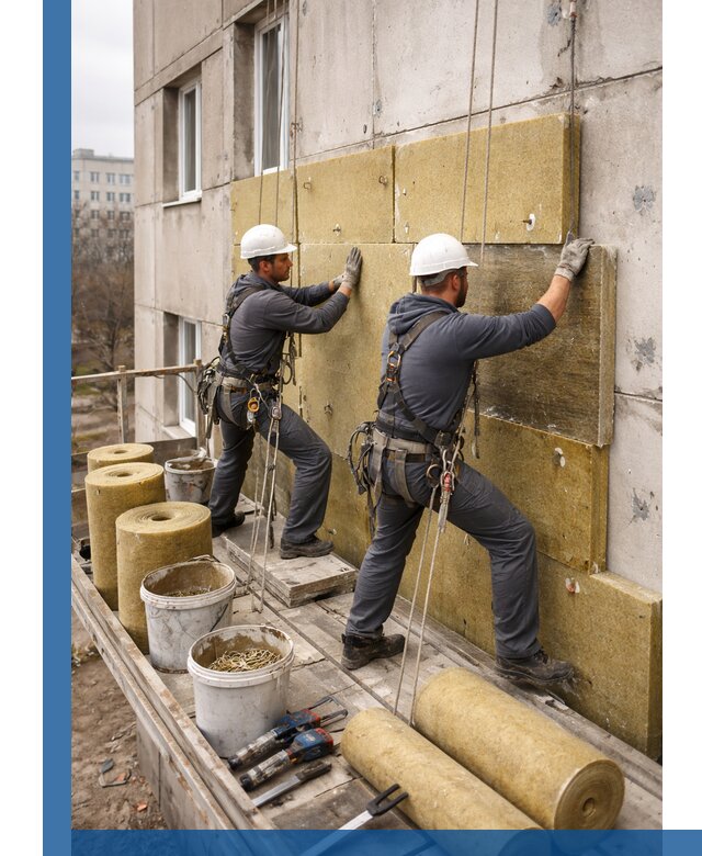 Утепление фасада минватой в Владивостоке под ключ с гарантией