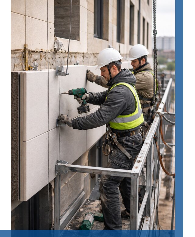 Монтаж фасадных термопанелей в Владивостоке от 1525 р. | ВЫСОТНИК-Влд