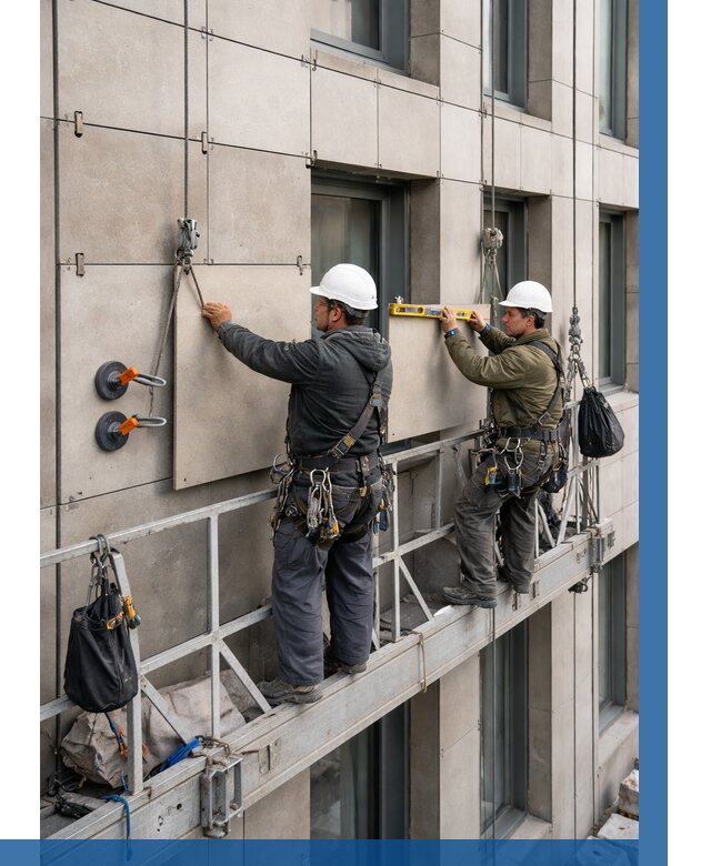 Монтаж керамогранита на фасад в Владивостоке от 2542 р. | ВЫСОТНИК-Влд