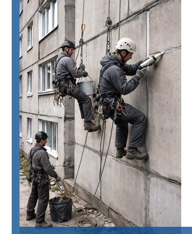 Герметизация межпанельных швов в Владивостоке с гарантией герметичности
