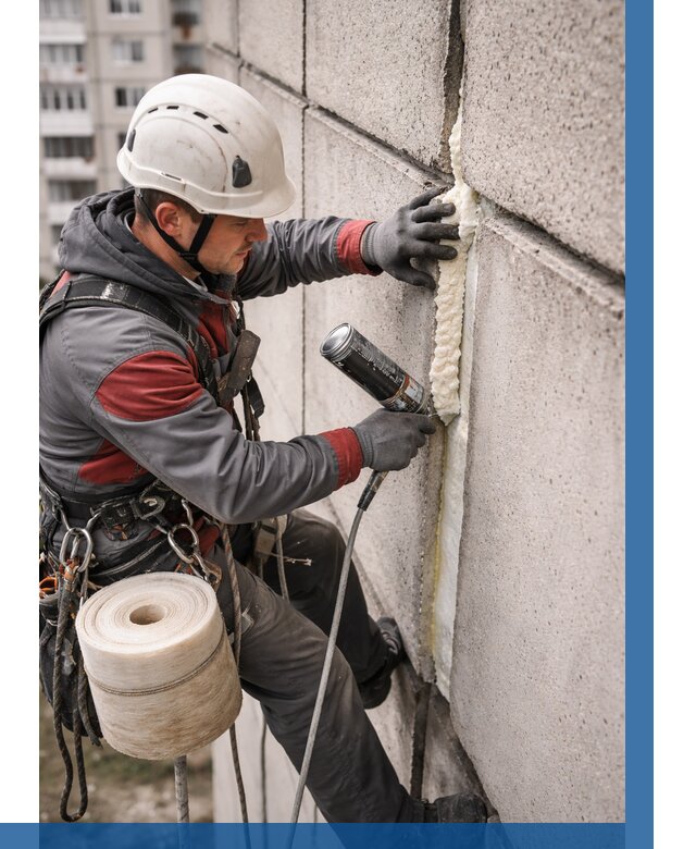 Утепление межпанельных швов в Владивостоке от 712 р. | ВЫСОТНИК-Влд