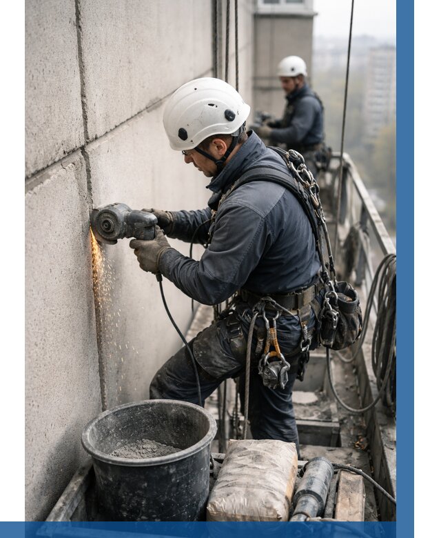 Штробление межпанельных швов в Владивостоке от 1220 р. | ВЫСОТНИК-Влд