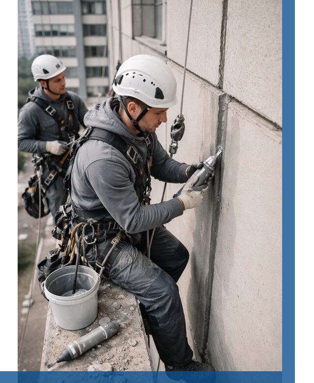 Ремонт деформационных швов здания в Владивостоке от 1017 р. | ВЫСОТНИК-Влд