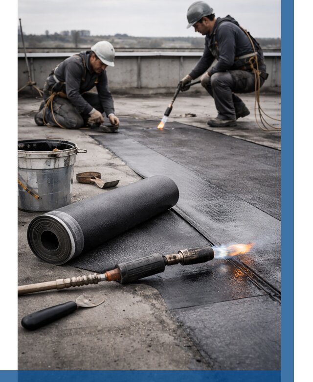 Ремонт рулонной кровли в Владивостоке от 661 р. | ВЫСОТНИК-Влд