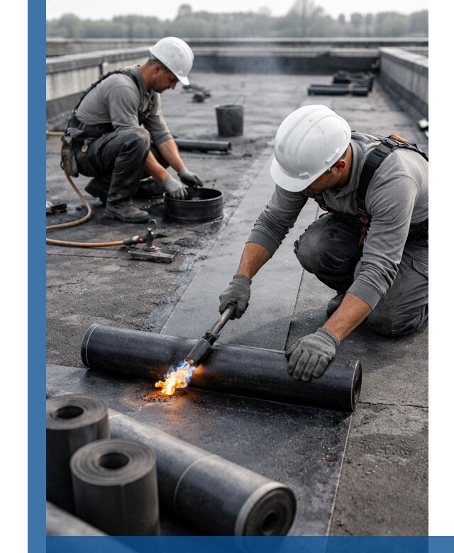 Ремонт рулонной кровли в Владивостоке герметизация и восстановление