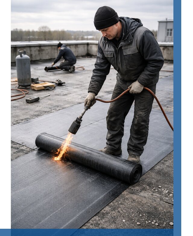 Ремонт наплавляемой кровли в Владивостоке от 712 р. | ВЫСОТНИК-Влд