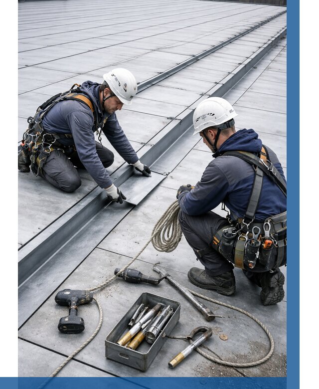 Ремонт фальцевой кровли в Владивостоке от 712 р. | ВЫСОТНИК-Влд