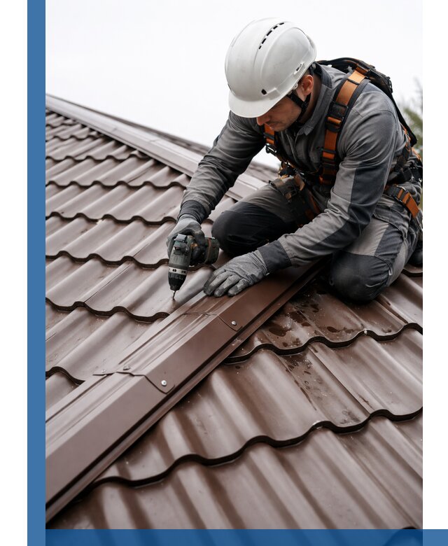 Ремонт металлочерепицы на крыше в Владивостоке профессионально