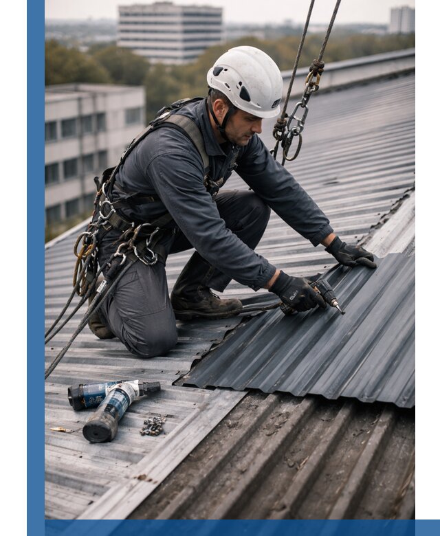 Ремонт профнастила на кровле в Владивостоке, работы под ключ