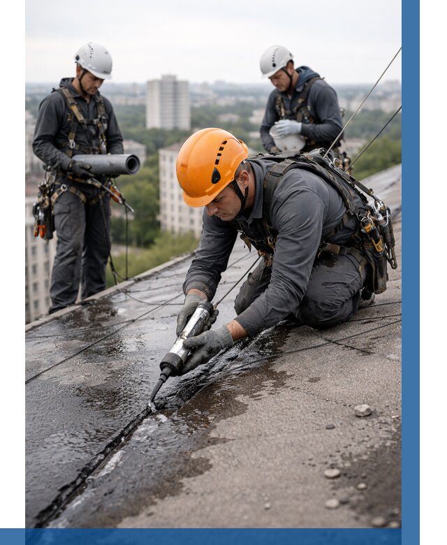 Устранение протечек кровли в Владивостоке от 12199 р. | ВЫСОТНИК-Влд