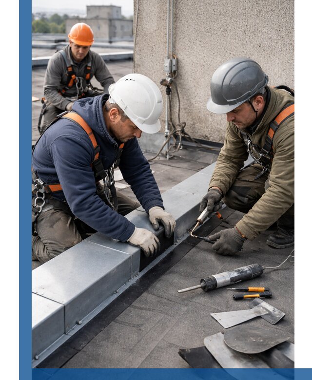 Ремонт кровельных примыканий в Владивостоке профессионально