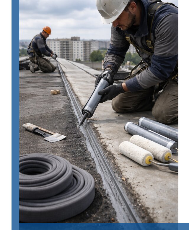Герметизация швов кровли в Владивостоке с гарантией герметичности