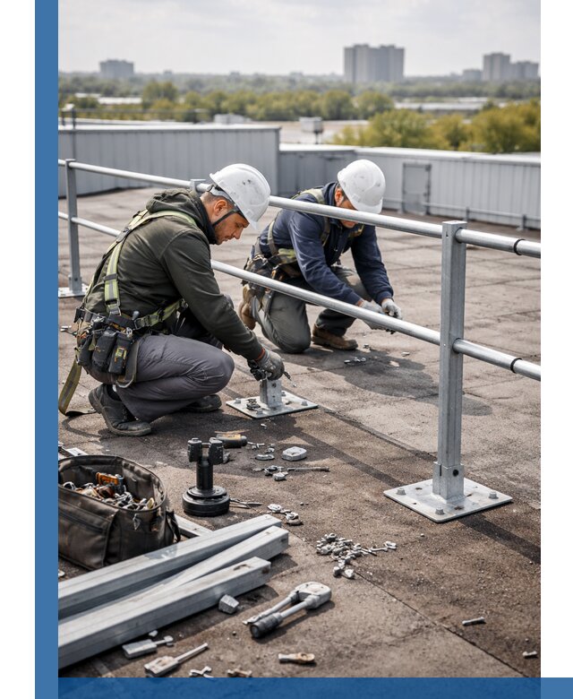 Монтаж кровельного ограждения в Владивостоке под ключ с гарантией