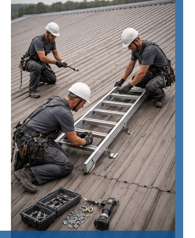 Монтаж кровельной лестницы в Владивостоке от 4575 р. | ВЫСОТНИК-Влд