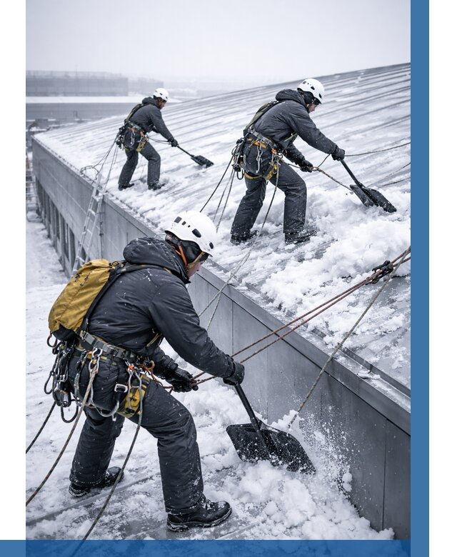 Очистка навесов от снега в Владивостоке от 4575 р. | ВЫСОТНИК-Влд