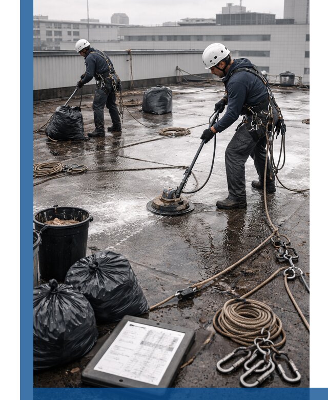 Плановая очистка кровли по графику в Владивостоке для безопасности