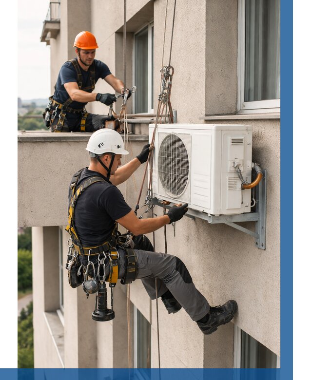 Монтаж внешнего блока кондиционера в Владивостоке от 6608 р. | ВЫСОТНИК-Влд