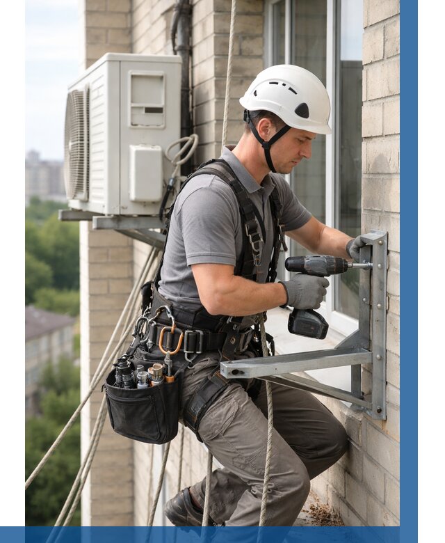 Установка кронштейнов кондиционера в Владивостоке от 3558 р. | ВЫСОТНИК-Влд