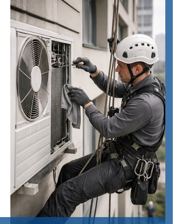 Обслуживание внешнего блока кондиционера в Владивостоке от 2745 р.ВЫСОТНИК-Влд