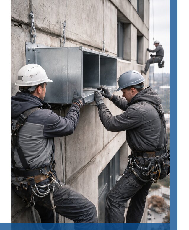 Монтаж вентиляционных коробов в Владивостоке от 3050 р. | ВЫСОТНИК-Влд