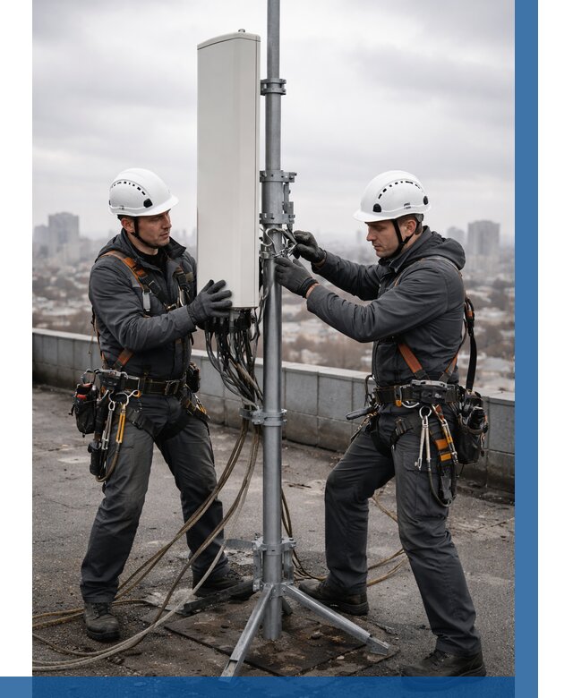 Монтаж антенн связи на крыше в Владивостоке от 8641 р. | ВЫСОТНИК-Влд