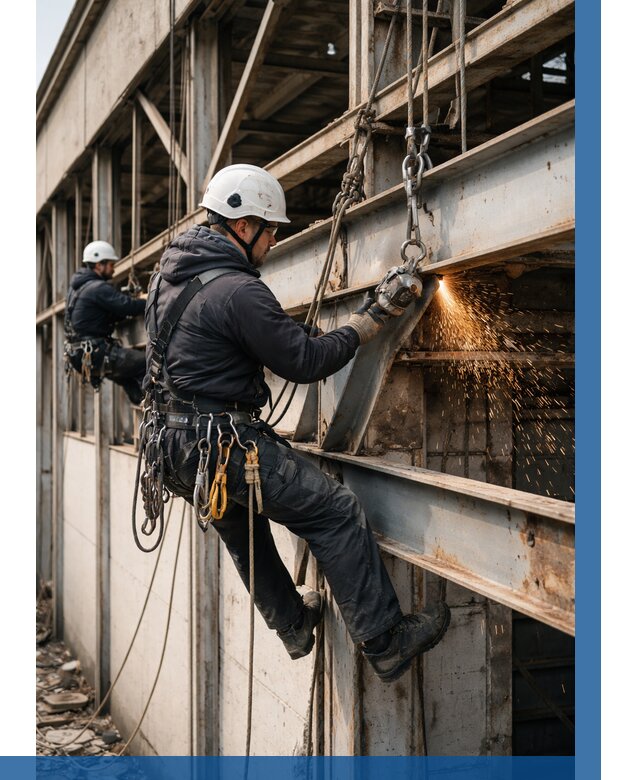 Демонтаж металлоконструкций на высоте в Владивостоке от 6608р. |ВЫСОТНИК-Влд