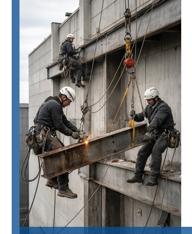 Демонтаж металлоконструкций на высоте в Владивостоке под ключ