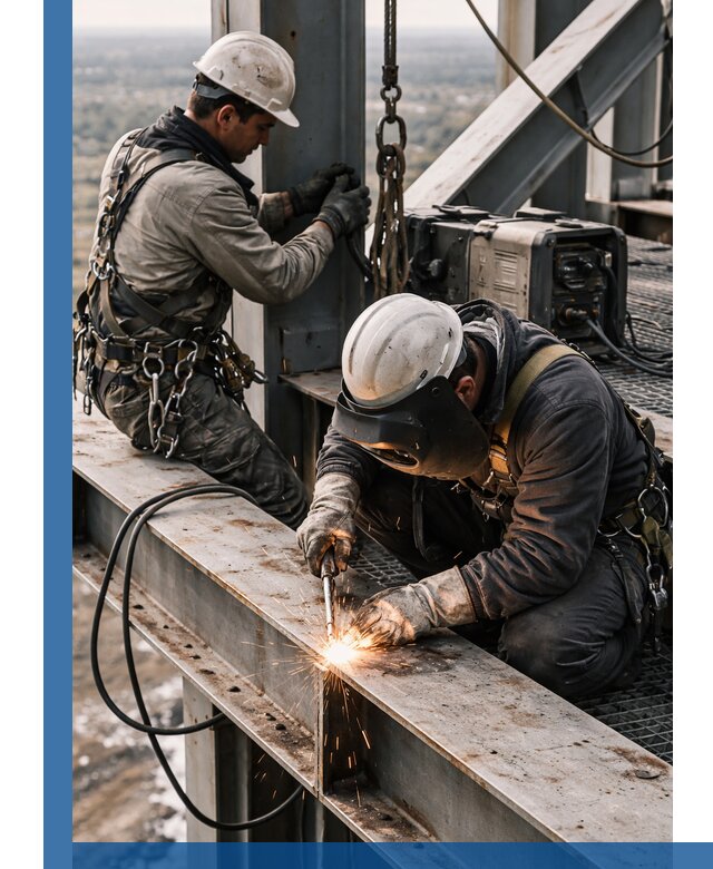 Высотные сварочные работы в Владивостоке для промышленных объектов