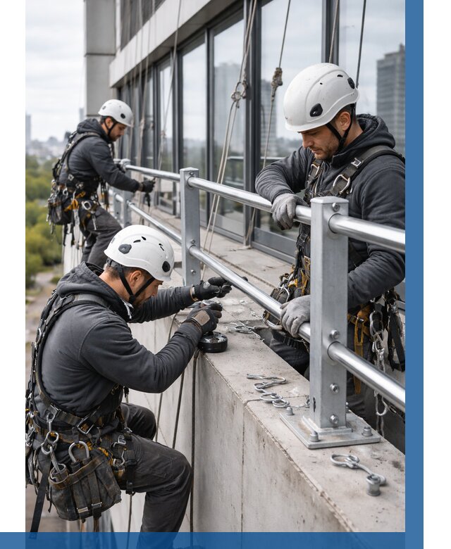 Монтаж ограждений на высоте в Владивостоке, от 1220 р. | ВЫСОТНИК-Влд