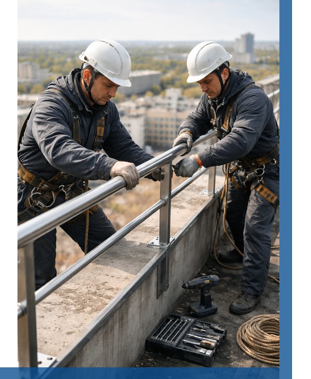 Монтаж перил на высоте в Владивостоке от 2542 р. | ВЫСОТНИК-Влд