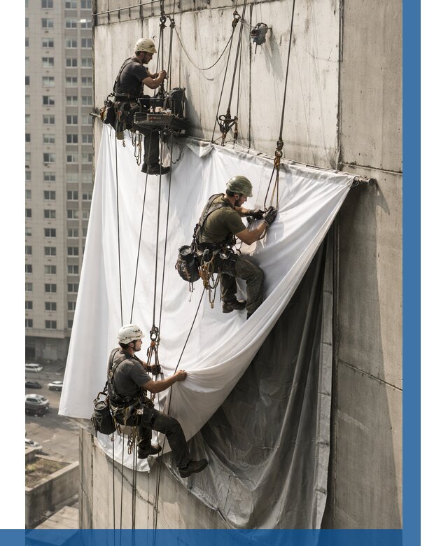 Замена баннерного полотна в Владивостоке от 6608 р. | ВЫСОТНИК-Влд—заказать