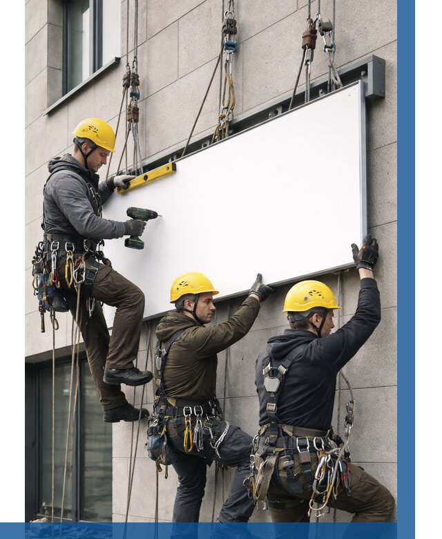 Монтаж рекламной вывески в Владивостоке от 8133 р. | ВЫСОТНИК-Влд